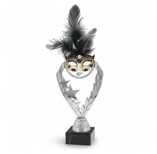 Generico Trofeo Carnevale – Premio Decorativo per Sfilate, Feste in Maschera, Gare e Eventi – Coppa Carnevalesca per Bambini e Adulti (Altezza 20cm)