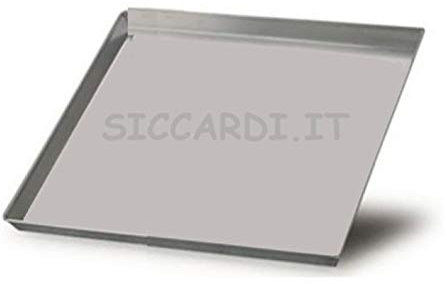 Teglia Quadrata Professionale per Pizza e Pasticceria in Alluminio Cm 30 x 30