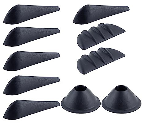 10Pièces Universel Carénage Carrosserie Spoiler Sticker Abaissement Pilier Rétroviseur Réduction du Bruit du Vent Le Remplacement