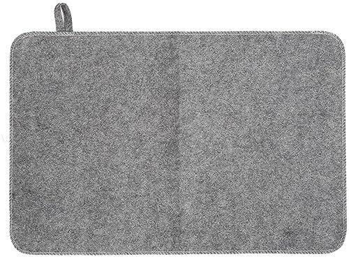 Felt Sauna Cushion Mat, Water Absorption SPA Heat Insulation Mat for Sauna Bath House Shower Room, Portable and Water Absorbent, for Men Women