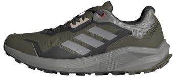 adidas Herren Terrex Rider Trail Running Shoes Trailrunning-Schuhe, Olive Strata/Solid Grey/Orange, 40 EU
