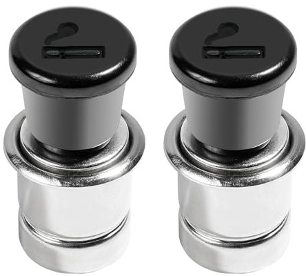 Flaconi 2 Stück Zigarettenanzünder Auto,Zigarettenanzünder,20mm Zigarettenanzünder Stecker,12V Fahrzeug Auto Zigarettenanzünder Stecker für Auto Marine ATV RV Zigarettenanzünder Ersatz Zubehör