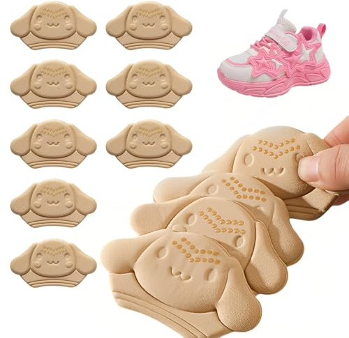 NJCXOLA 6 paia di scarpe con battitacco per bambini, cuscinetti per piedi, cuscinetti per tallone, solette autoadesive per scarpe, solette antislip, protezione per la cura dei piedi per ragazze e