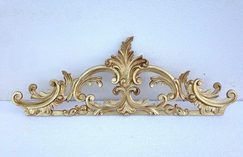 Pintici Wanddeko Jugendstil Wandbehang Gold 75x26 Wandrelief Deko Antik Türdekoration Wanddekoration Ornament