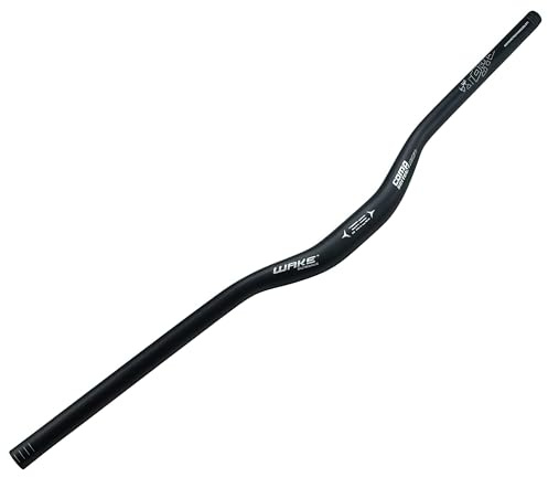 TRKIMAL φ31.8mm Road MTB Mountain Bike Bicycle Extra Long 780mm Handlebar 30mm Riser Bar for Downhill Cycling Racing Off-Road MTB, BMX (Black)
