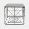 OHS Large Coffee Table Grey Wood Top Side Table Living Room, Blanket Basket Stylish with Storage For Books Folded Cube Storage Tables with Lid, 38x38x38cm
