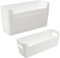 DAWRIS 4 Stück Badezimmer Organizer Aufbewahrungsbox Weiß Aufbewahrungskorb Kunststoff Schubladen Organizer Box für Küchen Schreibwaren Kleiderschrank Schminktisch Datenkabel
