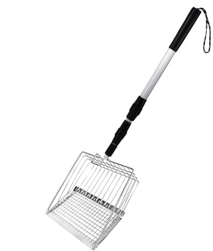 Kattkull Sifter Scoop Långt handtag, långt handtag Cat Litter Scoop