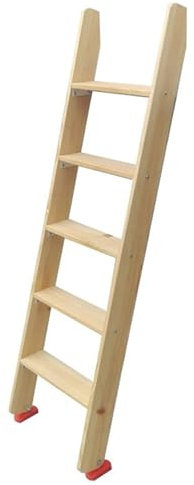 QHLTY Abgewinkelte Holzleite, Leiter Hochbett für Startseite Dachgeschoss Hochbetten/Schlafsäle/Kabinenbetten,4 5 6 7 8 Stufenleiter(4step)