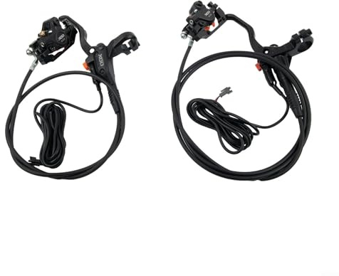 For XOD E-Bike Hydraulic Disc Brake Set, Front Rear Brake System With Electric Power Control, For 140mm 160mm 180mm Mountain Bicycle Parts(front+rear)