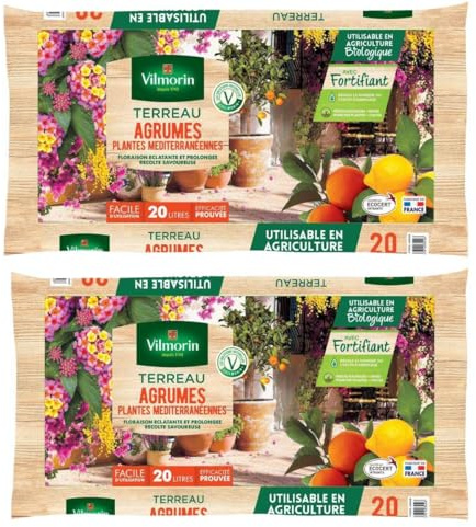 Multitanks Lot de 2 Terreaux VILMORIN Agrumes et Plantes Méditerranéennes : La Solution économique pour Votre Jardin