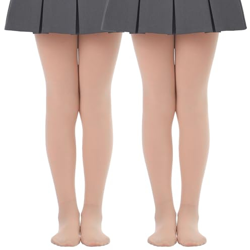 Mayoii Mallas térmicas para niñas, leggings térmicos con forro polar para invierno, cálidos, opacos, suaves, elásticos, para clima frío