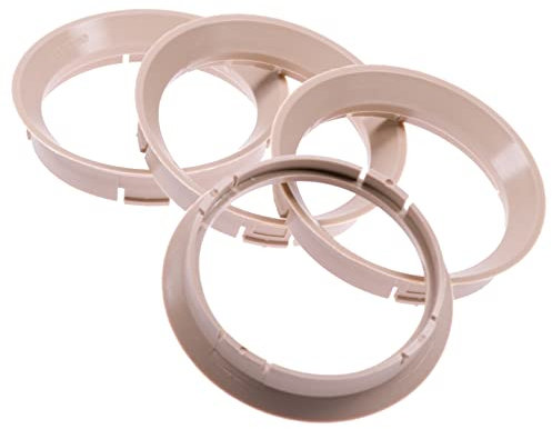 4X Zentrierringe 64,0 x 57,1 mm beige Felgen Ringe Made in Germany