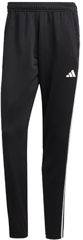 adidas Herren Train Essentials 3-Stripes Training Pants, Black / White, S