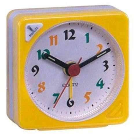 Oniissy Piccola mini sveglia da viaggio per ufficio quadrata comodino scrivania da viaggio sveglia sveglia sveglia silenziosa