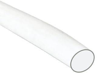 QUARKZMAN Tubo de PVC Transparente para Revestimiento de Cables, 3/8 Pulgadas (10mm) de Diámetro Interno y 10 Pies de Longitud.