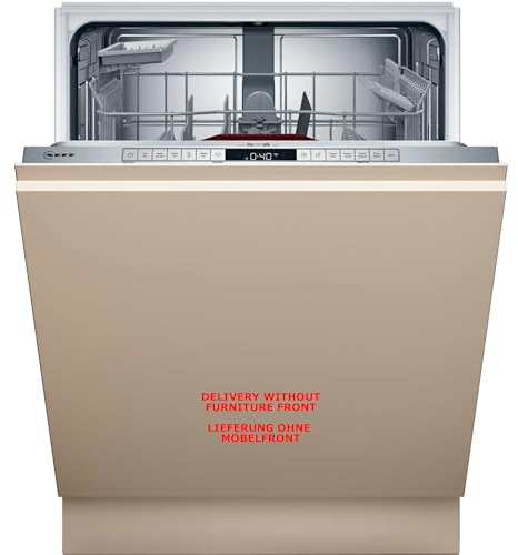 NEFF S155EAX01E, N 50, Smarter Geschirrspüler Vollintegriert, 60 cm, Besteckkorb, Made in Germany, automatische Türöffnung, besonders leise Spülmaschine, höhenverstellbarer Oberkorb, Schmutzerkennung