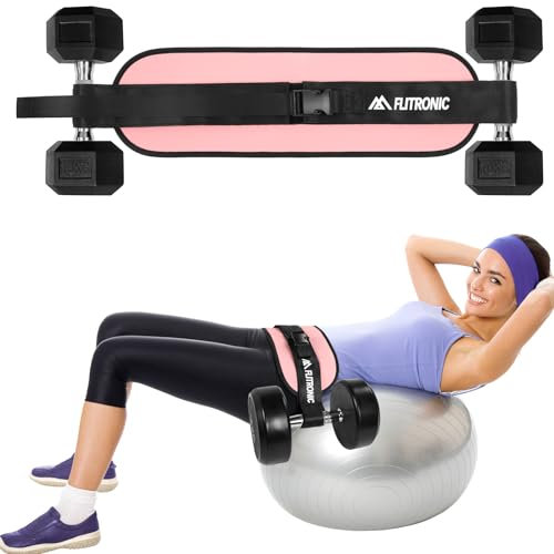flintronic Cintura di Spinta per L'anca per Esercizi, Cintura per Spinta dell'anca Regolabile con Imbottitura Extra per Manubri Kettlebell Palestra Fitness Bodybuilding Sollevamento Pesi