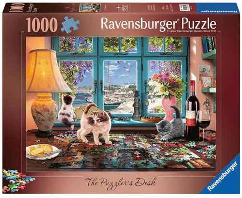 Ravensburger The Puzzler's Desk 1000 Piece Jigsaw Puzzles for Adults and Kids Age 12 Years Up