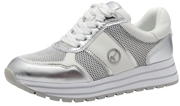 Tamaris Baskets pour Femme 1-23727-42 - Silver Comb, 38 EU, Silver Comb, 38 EU