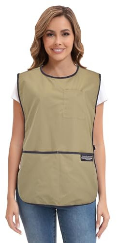 Nanxson Unisex Cleaning Apron with Pockets Chef Kitchen Aprons Tabard Apron Workwear for Coffee Shops Hairdressers Pet Shops