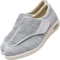 Chaussures pieds Extra Large -Chaussures pour Pied Gonflé Légers Respirantes avec Soutien de la voûte Plantaire Pantoufle Santé pour âgées Pieds Enflé Gonflée Chausson Ergonomique(LightGrey,39 EU)