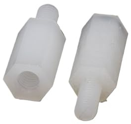 20 M3 M4 M5 White Nylon Hexagon Socket External Thread Internal Thread Cross Pan Head Cheese Head Screw(8mm,M4 (20pcs))