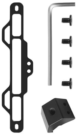 Adaptador de montaje convertidor de aluminio con adaptador de rosca de 1/4 pulgadas para control remoto, accesorios de equipo de fotografía, barra transversal de aluminio