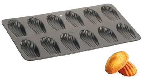 OPIROS Stampo Forma 12 Madeleine Conchiglia In Alluminio Antiaderente Teglia Da Forno Per Dolci Pasticcini Piccola Pasticceria