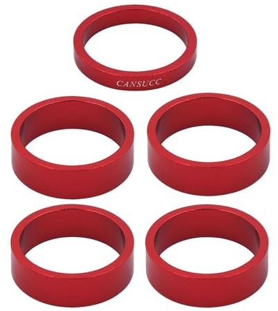 kesurpae Upplev komfort med 6 distansbrickor i aluminium för styrlager för BMX, racercyklar, mountainbikes, 3 st. 10 mm. Innerdiameter: 28,6 mm. Bricka för styrlager i aluminiumlegering: 5, 10, 3,