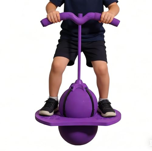 Balansbräda Med Hoppstav - Rebound Tricks Tabell | Hoppboll Med ABS Gummihandtag | Bollträningsutrustning Avfyrar För Gym Och A-Träning