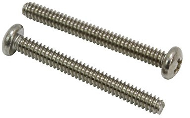 No. 6-32 x 1-1/4 Stainless Pan Head Phillips Machine Screw, (100 pc), 18-8 (304) Stainless Steel Machine Screws, UNC Full Thread, Plain Finish by Bolt Dropper