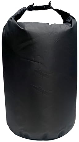 Bolsa impermeable, 10 L, 20 L, 40 L, 70 L, 90 L, bolsa seca ultraligera, bolsa impermeable para deportes acuáticos para, kayak, playa, natación, camping, senderismo, Negro , 20 L