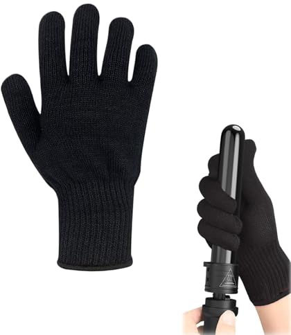 ZFRITP Gants professionnels résistants à la chaleur,Gants de Protection Contre la Chaleur,Anti-Brûlure pour les Mains,gants de protection contre la chaleur pour coiffure.