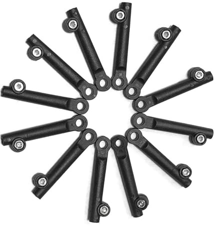 Tsudoku 12 Stück Verlängerungshülsen für Fahrrad-Schutzbleche, für Schutzbleche von 20/24/26 Zoll, für Fahrrad-Schutzblech-Verbindungsstab
