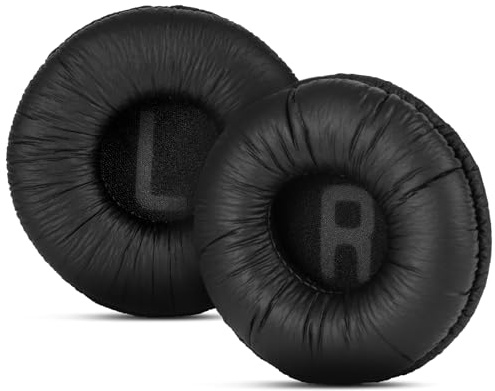 Replacement Ear Pads Compatible with JBL Tune 450BT, 500BT, 510BT, 520BT, 570BT, 660NC, JR 300BT, JR 310BT, and More Headphone Ear Pads Cushions Replacement, Black (Black)