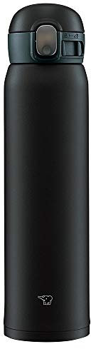 Zojirushi SM-WA60-BA Water Bottle, One-Touch Stainless Steel Mug, Seamless 0.60L Black