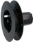 Amig - Schwarze Nylon-Scheibenrolle mit Zapfen für Rollo-Wellenlager | für 18 mm Bänder, 42 mm Schläuche und ABS-Kunststoffprüfer | Durchmesser Ø140 mm