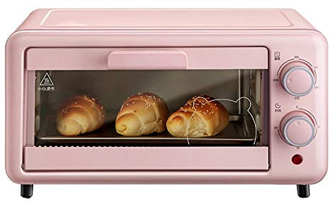 MXXHFC Forno Mini Forno Domestico Piccolo Multifunzionale Cottura Forno Elettrico 11L capacità Oro Temperatura Indipendente + Controllo Tempo Strumenti di Cottura della Cucina Forni alogeni Rosa
