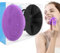 BEAUTAIL Silikon Gesichtsschrubber, 2 Stücke, manuelle Gesichtsreinigungsbürste, sanftes Gesichtspeeling für empfindliche Haut, Hautpflege Peeling Gesichtsbürste für Männer und Frauen, Schwarz+Lila