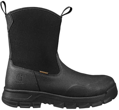 Carhartt Kentwood, stivali industriali impermeabili da uomo, con punta in acciaio, 22,9 cm, Nero e bianco, 43 EU