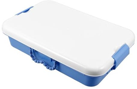 ifundom Tragbare Sandkasten Aufbewahrungsbox Mit Deckel Robuster Kunststoff Multifunktionaler Kids Toy Organizer Mit Tragegriff Großer Innenraum Für Spielsand Und Spielzeug Leicht Zu Reini