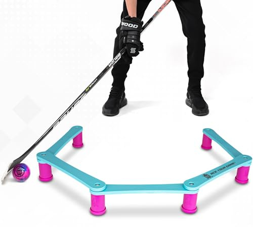 ACE HOCKEY Elevated Snake 5 Stickhandling Trainer for Street Hockey and Field Hockey Ball & Puck Control - 3.1 Height, Fits Official Hockey Ball Equipment for Ball Control, Street Hockey Training
