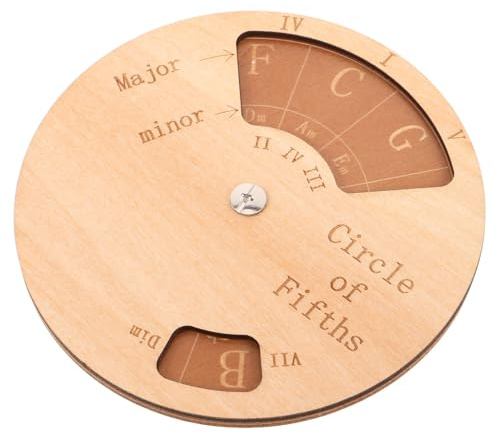 Kisangel Quintenzirkel für Gitarre und Klavier Lernhilfe und Übungswerkzeug mit Solidem Design für Anfänger für Gruppenunterricht und Praxis im Klassenzimmer