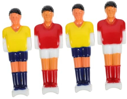 ORFOFE Accesorios de Futbolín 4 Piezas de Figuras de Jugadores de PVC Resistentes y Fáciles de Instalar para Mesa de Fútbol de 33-48 Cm