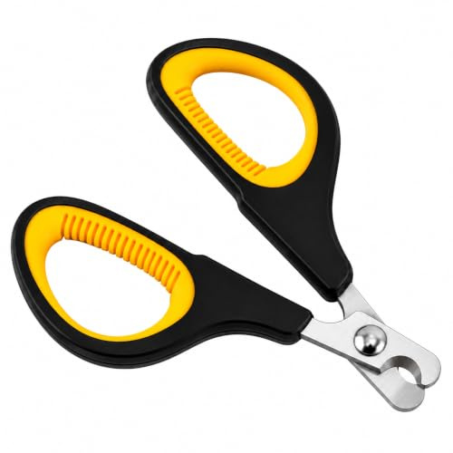 Boulton Pet Nail Clippers for Dogs & Cats – Professional Stainless Steel Trimmer Pet Nail Scissors with Non-Slip Handle – Easy Grooming Claw Clips for Small & Medium Cat Dog Puppy Pets