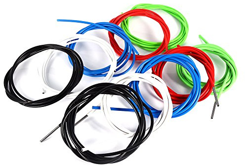 Cable de Cambio de Freno de icleta, 2M Kit de Manguera de Caja de Cable de Cambio de Freno de icleta Accesorio reemplazo para icleta de Montaña (4mm Blanco)