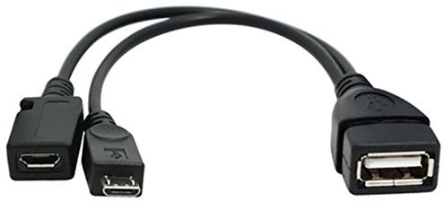 TV xStream Adaptateur de port USB, câble micro OTG et alimentation – Compatible avec les clés de streaming, les appareils multimédias, les claviers Rii et Logitech, SNES, NES Classic 1 Pack