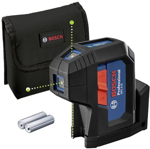 Bosch Professional 3 Point Laser GPL 3 G (green laser, Working range: up to 30 m, Pouch)