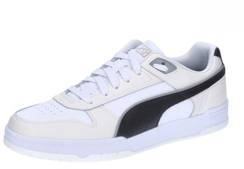Puma Unisex Adults Rbd Game Low Sneakers, Puma White-Puma Black-Vapor Gray, 10 UK